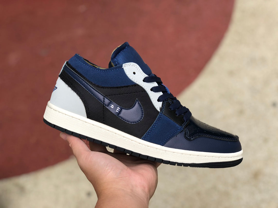 Jordan 1 Low SE Craft Obsidian French Blue Ashen Slate White