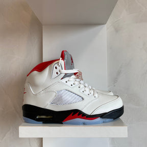 Jordan 5 Retro Fire Red Silver Tongue (Pronta Entrega)