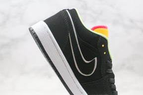 Jordan 1 Low Black Aurora Green Laser Orange