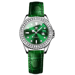 Relógio OLEVS Diamante Green - Feminino