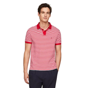 CAMISETA POLO MASCULINA TMH LISTRADA REGULAR FIT