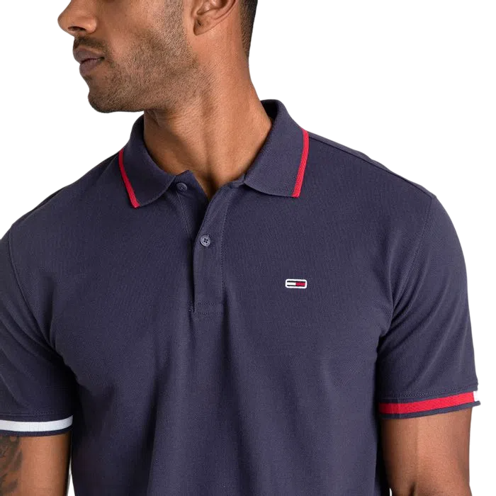 CAMISETA POLO MASCULINA CLÁSSICA PUNHOS TOMMY JEANS