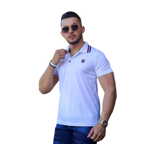 CAMISETA POLO MASCULINA PLUS SIZE