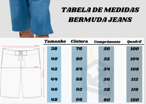 BERMUDA MASCULINA SLIM FIT