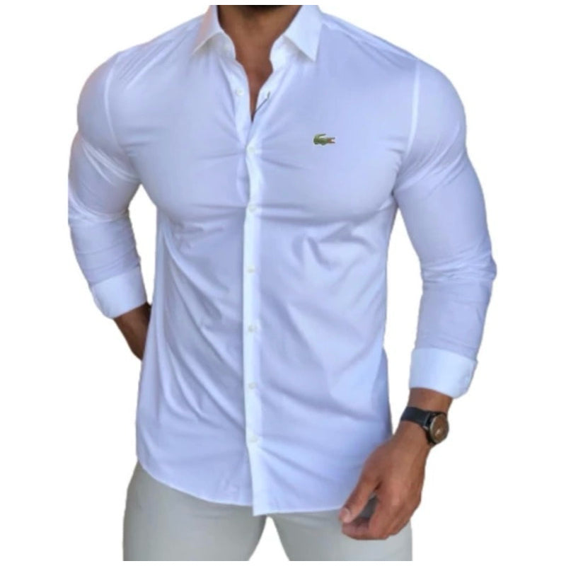 Camisa Social LCT Slim Manga Longa