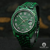 Relógio Rolex Datejust 41mm - Black & Green Emerald - Acompanha Caixa e Certificado